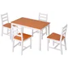 Streamdale Furniture Streamdale Modern White Dining Set For 4