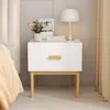 Streamdale Furniture Streamdale Modern White Nightstand With Drawer & Wood Legs