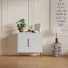 Streamdale Furniture Streamdale Modern White Sideboard Buffet Cabinet With 2 Doors