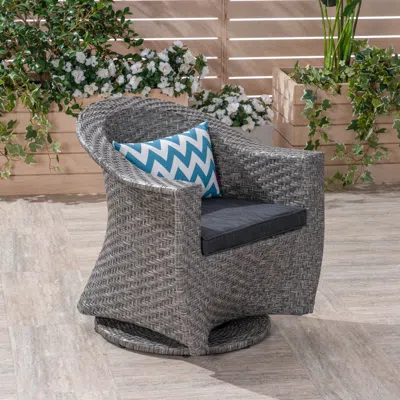 Streamdale Furniture Streamdale Modern Wicker Swivel Chair Stylish