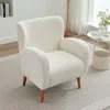 Streamdale Furniture Streamdale Modern Wingback Lounge Chair With Soft Fabric And Wood Legs