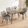 Streamdale Furniture Streamdale Modern Wood Grain Dining Set (table & 4 Chairs)
