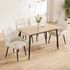 Streamdale Furniture Streamdale Modern Wood Grain Dining Set (table & 4 Chairs)