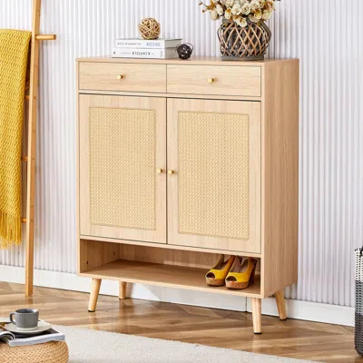 Streamdale Furniture Streamdale Modern Wood Shoe Cabinet - Nordic/japanese/industrial