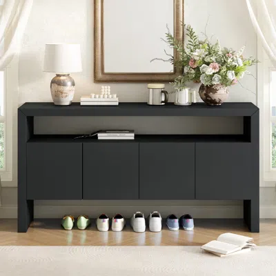 Streamdale Furniture Streamdale Modern Wood Sideboard