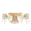 Streamdale Furniture Streamdale Modern Wood Table & Chair Set (5-piece)
