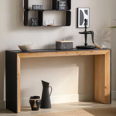 Streamdale Furniture Streamdale Modern Wooden Console Table For Narrow Entryways