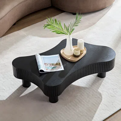 Streamdale Furniture Streamdale Modern Wooden Drum Coffee Table