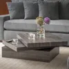 Streamdale Furniture Streamdale Modernesque Rotating Coffee Table: 60s Flair For Your Living Room