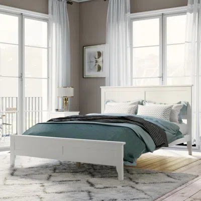 Streamdale Furniture Streamdale Modernsolid Wood Full Platform Bed