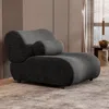 Streamdale Furniture Streamdale Modular Chenille Sofa With Headrests And Cylindrical Pillows