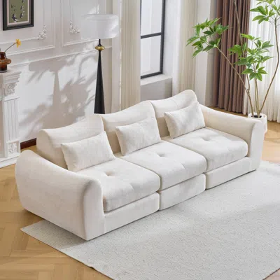 Streamdale Furniture Streamdale Modular Cloud Sofa, Convertible Folding Sofa Bed, Sectional Cushioned Sofa