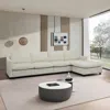 Streamdale Furniture Streamdale Modular Cloud Sofa, Ottoman & Pillows Modern Living Room Couch