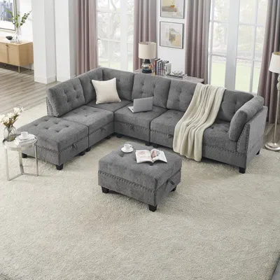 Streamdale Furniture Streamdale Modular L-shaped Sectional Sofa Set