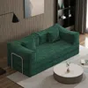 Streamdale Furniture Streamdale Modular Pudding Block Sofa Bed - Green