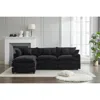Streamdale Furniture Streamdale Modular Sectional Sofa, 3-seater Sofa With Ottoman, Modern L-shaped Sofa For Living Room 