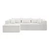 Streamdale Furniture Streamdale Modular Sectional Sofa Couch With Faux Lamb Wool Upholstery And Washable Cushions