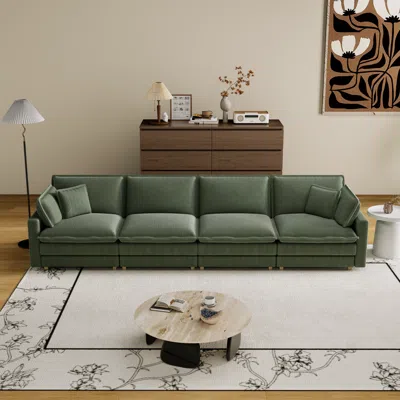 Streamdale Furniture Streamdale Modular Sectional Sofa, Deep Seat, 4 Pillows, Modern L-shape