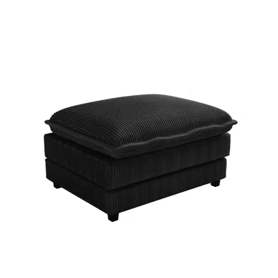 Streamdale Furniture Streamdale Modular Sectional Sofa, Deep Seat, L-shaped, Black