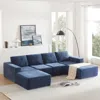 Streamdale Furniture Streamdale Modular Sectional Sofa With Ottomans Chenille Comfort, No Assembly