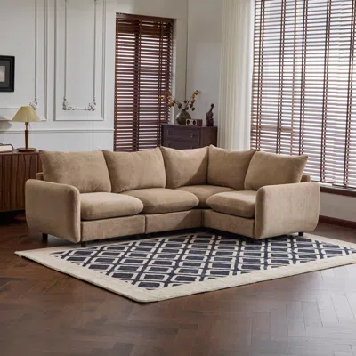 Streamdale Furniture Streamdale Modular Sectional Sofa With Solid Wood Frame & Free Combination