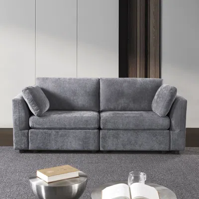 Streamdale Furniture Streamdale Modular Sofa, Simple And Grand, Soft Seat And Back, Knock Down