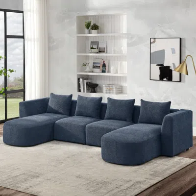 Streamdale Furniture Streamdale Modular U-shaped Sofa With Chaise And Single Seats