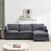 Streamdale Furniture Streamdale Modular Velvet U-shaped Sofa With Ottoman & Pillows
