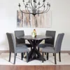 Streamdale Furniture Streamdale Moi 5-piece Dining Set, Cross-buck Dining Table With 4 Stylish Chairs