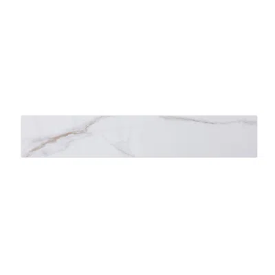 Streamdale Furniture Streamdale Montary Vanity Top Carrara Gold Side Splash In White