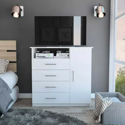 Streamdale Furniture Streamdale Montauk 5-shelf Wall Mounted Shoe Cabinet With Mirror Door Black