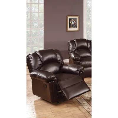Streamdale Furniture Streamdale Motion Recliner & Glider Sofa, Brown Leather