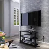 Streamdale Furniture Streamdale Multi-function Tv Stand Height Adjustable Bracket Swivel 3-tier
