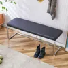 Streamdale Furniture Streamdale Multi-functional Black Leather Bench With Silver Legs. Perfect