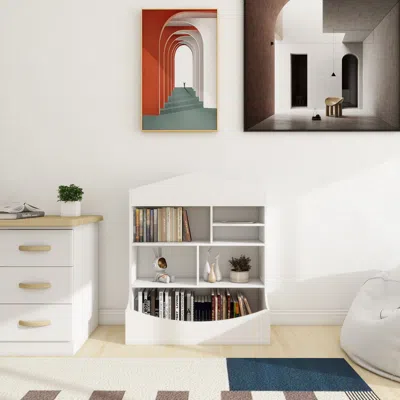 Streamdale Furniture Streamdale Multi-functional Children's Bookcase In White