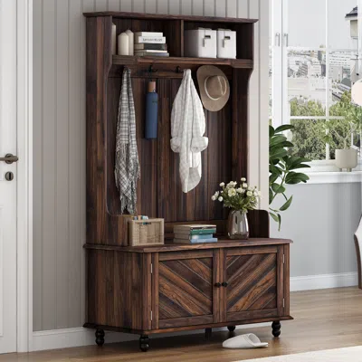 Streamdale Furniture Streamdale Multi-functional Hall Tree And Bench Set
