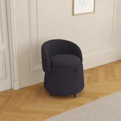 Streamdale Furniture Streamdale Multi-functional Stool Can Be Moved For Storage In Black