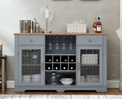 Streamdale Furniture Streamdale Multi-purpose Glass Door Storage Cabinet
