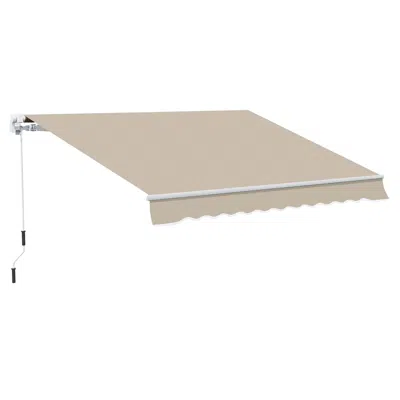 Streamdale Furniture Streamdale Multi-surface Adjustable Patio Awning For Sun Protection