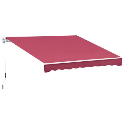 Streamdale Furniture Streamdale Multi-surface Patio Awning Adjustable Protection And Outdoor Style In Red