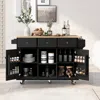 Streamdale Furniture Streamdale Multifunctional Kitchen Cart With Storage And Wheels