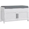 Streamdale Furniture Streamdale Multipurpose Shoe Bench With Storage And Cushion (35.4")