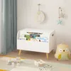 Streamdale Furniture Streamdale Multipurpose Toy Box With Bookshelf In White (23.62" W X 15.75" D X 17.13" H)