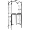 Streamdale Furniture Streamdale Multipurpose Wedding Arch And Garden Gate With Trellises And Lockable Gate