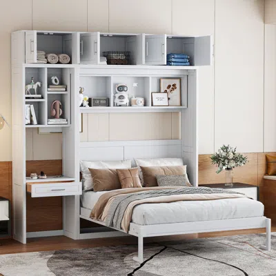 Streamdale Furniture Streamdale Murphy Bed With Desk & Storage