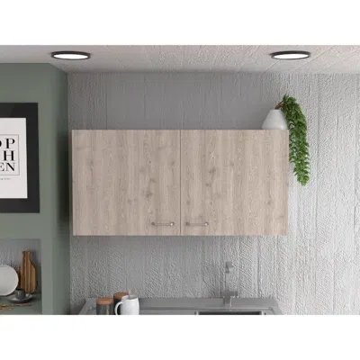 Streamdale Furniture Streamdale Napoles Wall Cabinet In Neutral