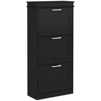 Streamdale Furniture Streamdale Narrow Shoe Cabinet With 3 Drawers And Adjustable Shelves