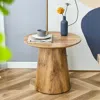 Streamdale Furniture Streamdale Natural Wood Grain Round Coffee Table