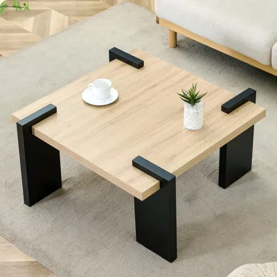 Streamdale Furniture Streamdale Natural Wood Mdf Coffee Table - 31.5" Square