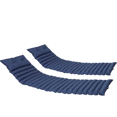 Streamdale Furniture Streamdale Navy Blue Outdoor Lounge Chair Cushion Set
